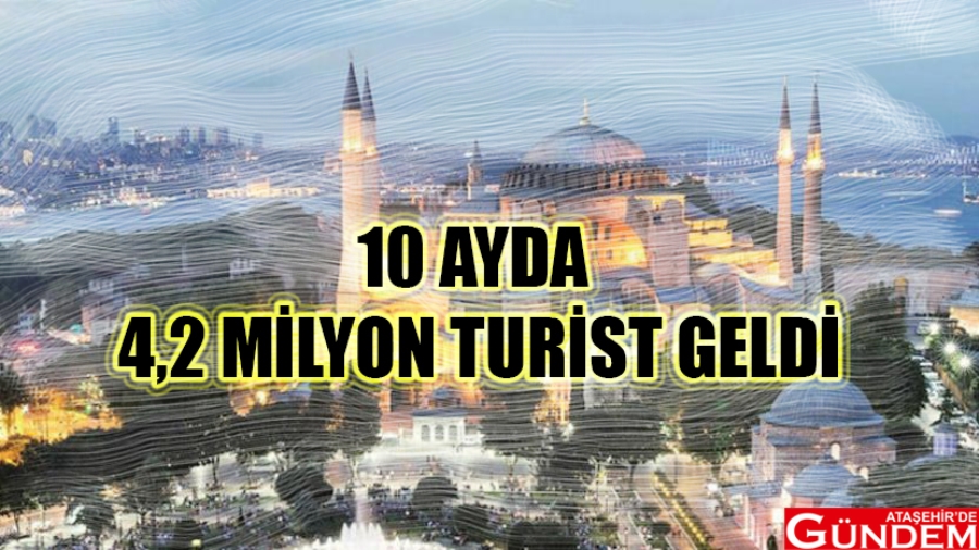 ON AYDA 4,2 MİLYON TURİST GELDİ TURİST İBB İSTANBUL TURİS ARATIRMASI